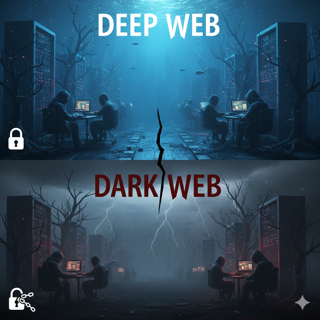 Gemini_Generated_Image_v40sdtv40sdtv40s Deep Web e Dark Web: o que são, como funcionam, quais os riscos e o que é considerado crime?